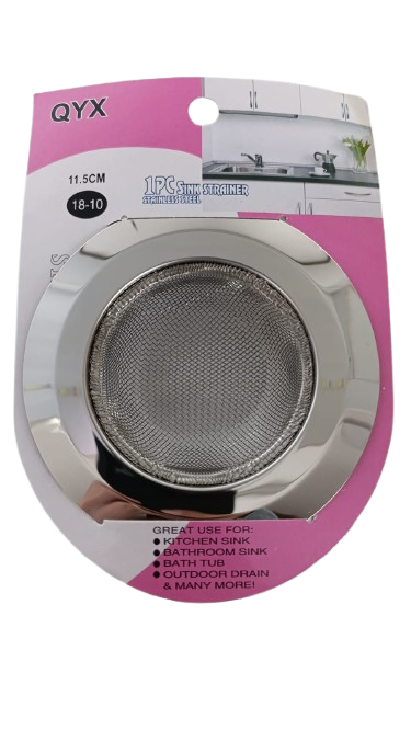 ÇELİK LAVABO SÜZGECİ 11CM FİLE MODEL  PK:12 